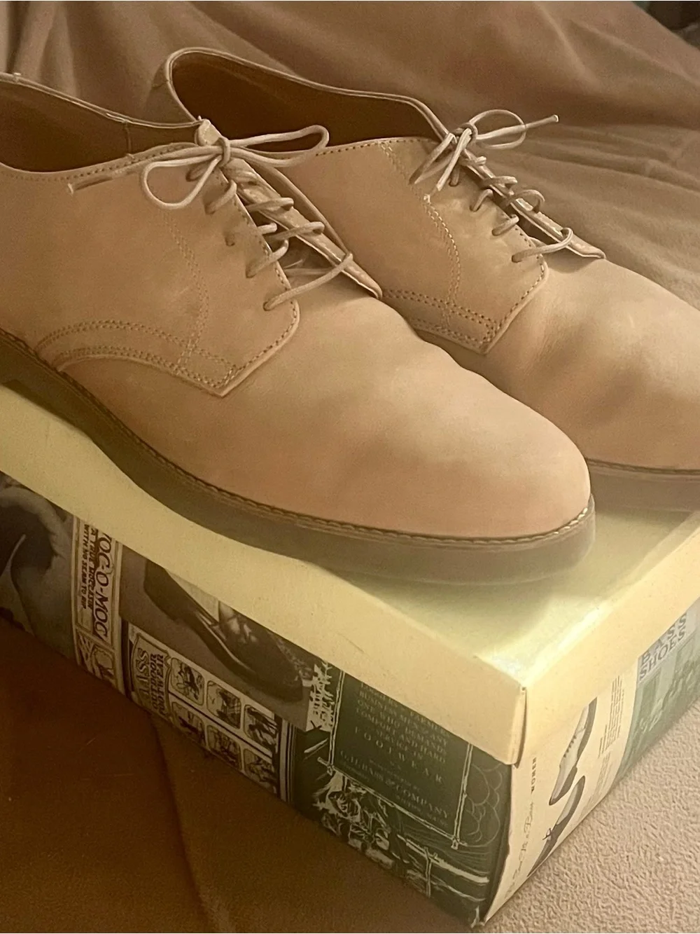 Bass Nubuc Cambridge lace up men’s shoes, size 11